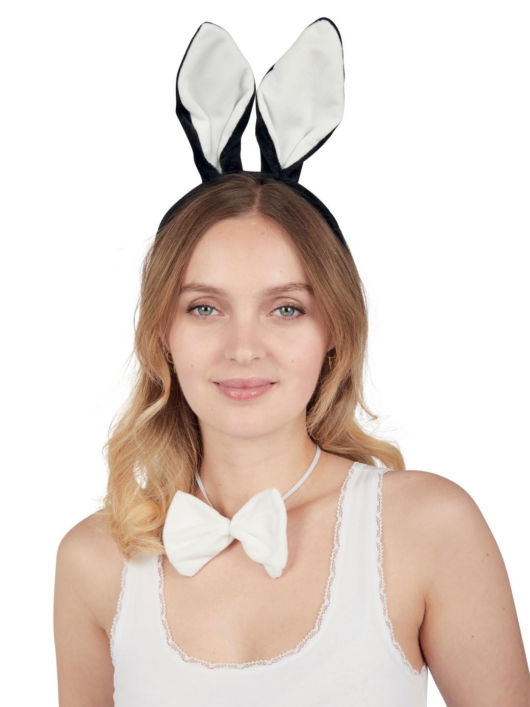 p-tit-clown-tier-kost-m-set-erwachsene-kaninchen-schwarz-wei image 2