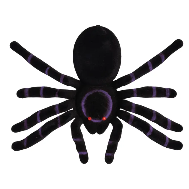 p-tit-clown-beflockte-spinne-20-cm-deko image 1