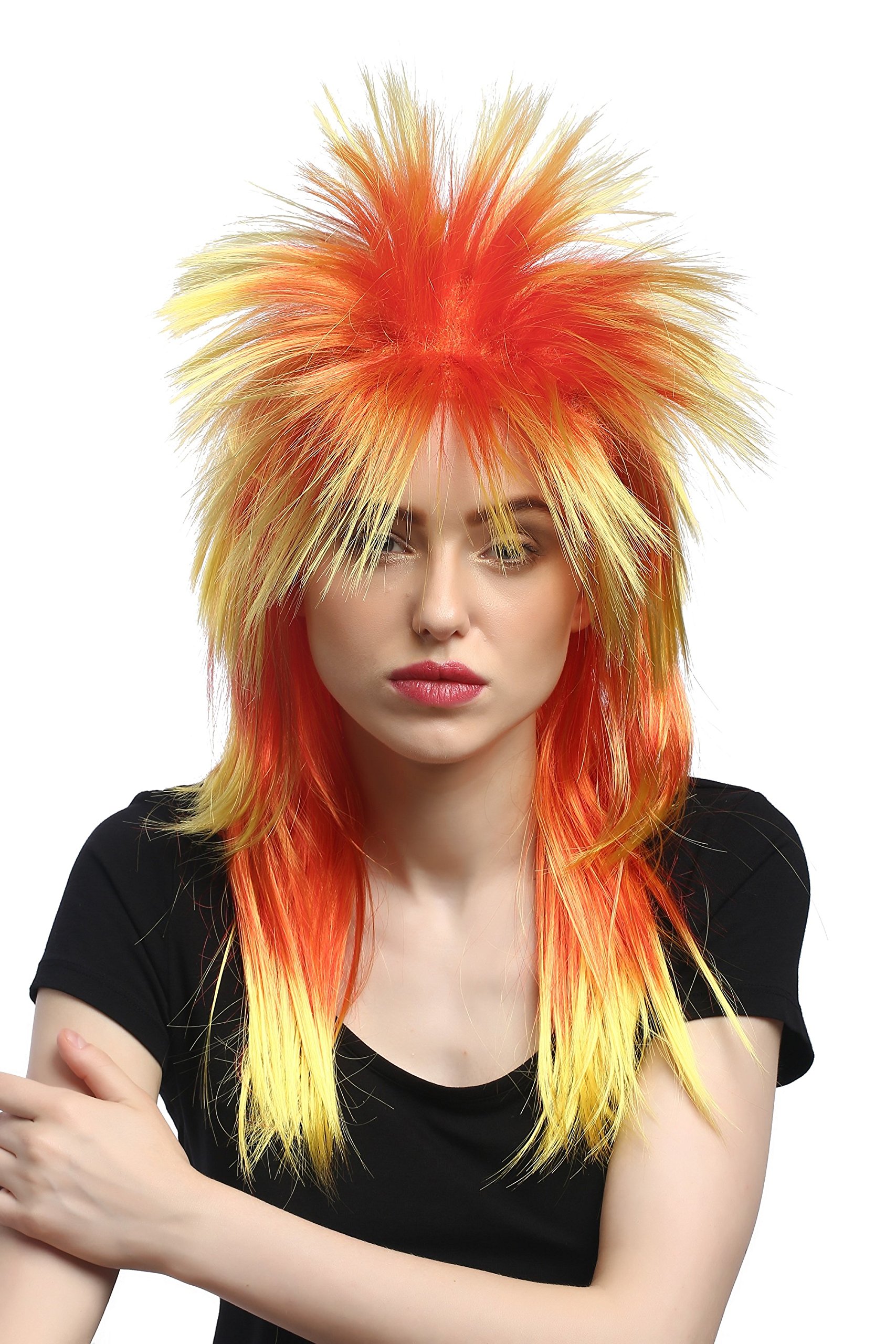 wig-me-up-dh1069-pc2btpc13-vokuhila-per-cke-punk-80er-lang-rot-gelb image 2