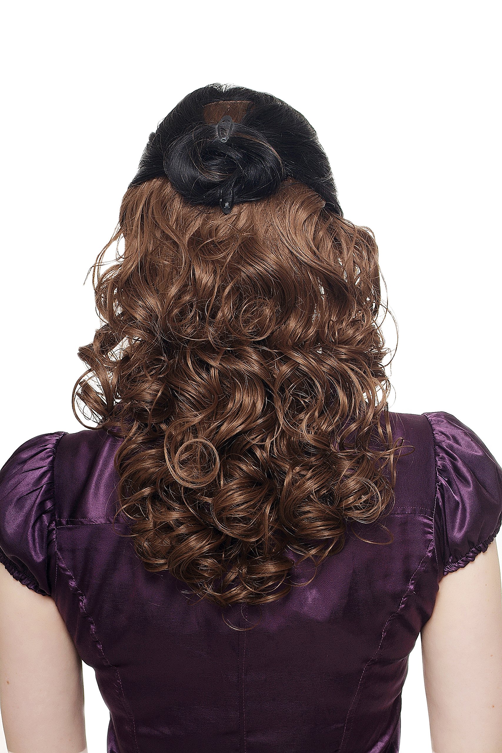 wig-me-up-halbper-cke-clip-in-locken-braun-h9312-10-40-cm image 1