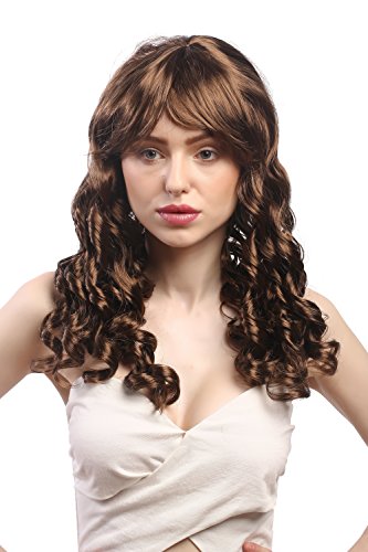 wig-me-up-xr-007-p6-damen-per-cke-braun-lang-korkenzieherlocken-mit-pony-ca-50-c image 8