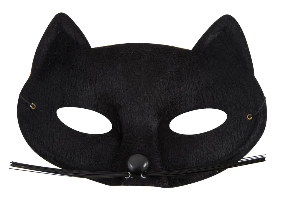 p-tit-clown-katzen-maske-schwarz-aus-stoff-venezianischer-wolf-f-r-erwachsene image 1
