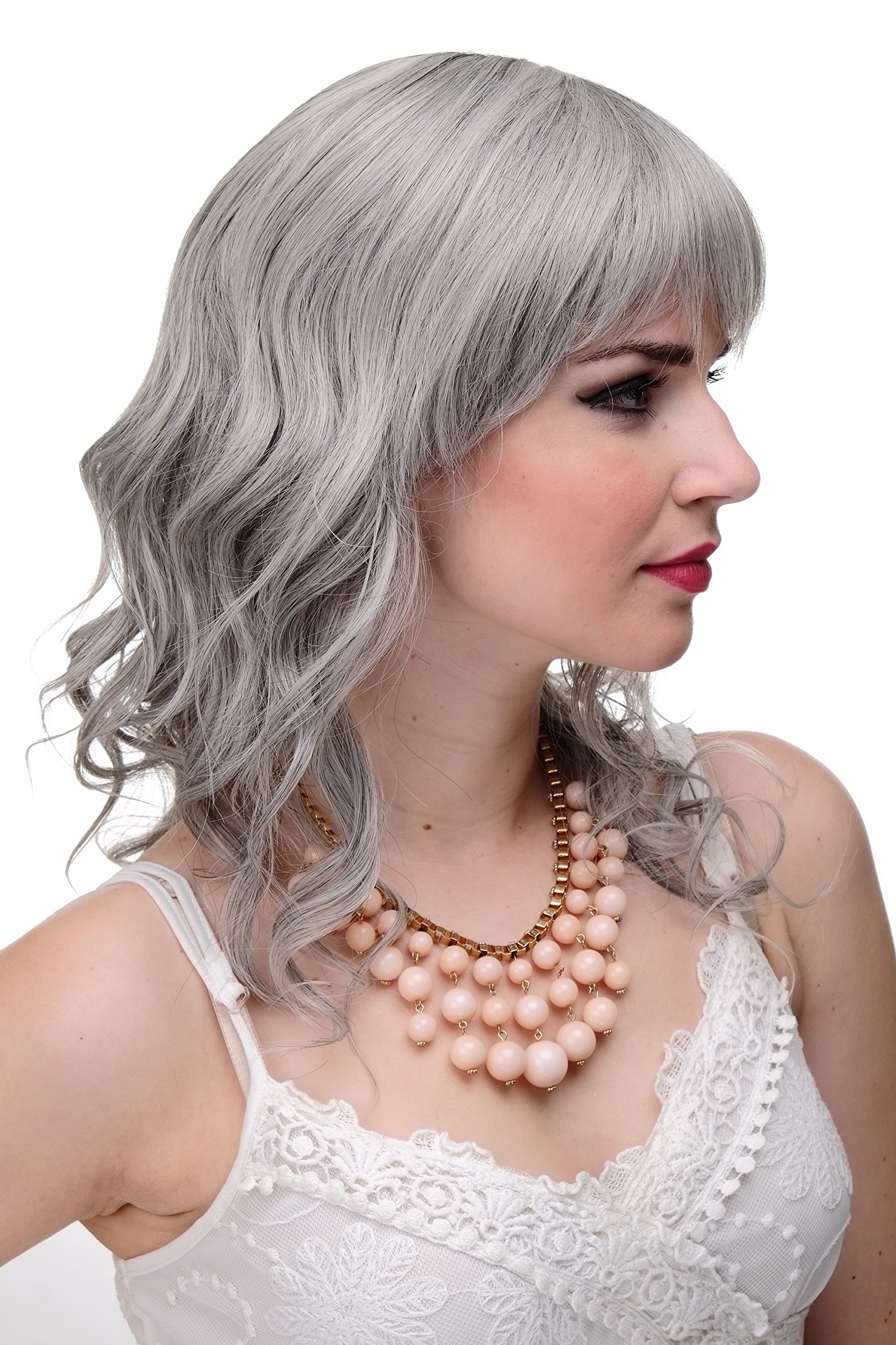 wig-me-up-5019-51-damen-per-cke-halblang-wetlook-grau-50-cm image 3