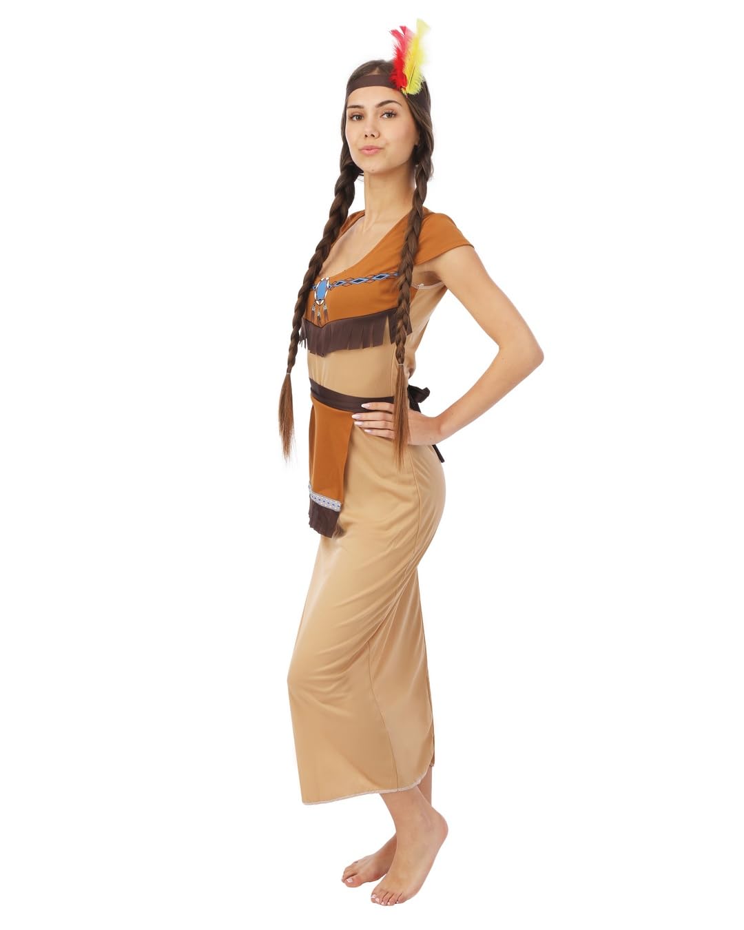 ptit-clown-indianer-kost-m-f-r-erwachsene-komplett-kost-m-polyester image 2