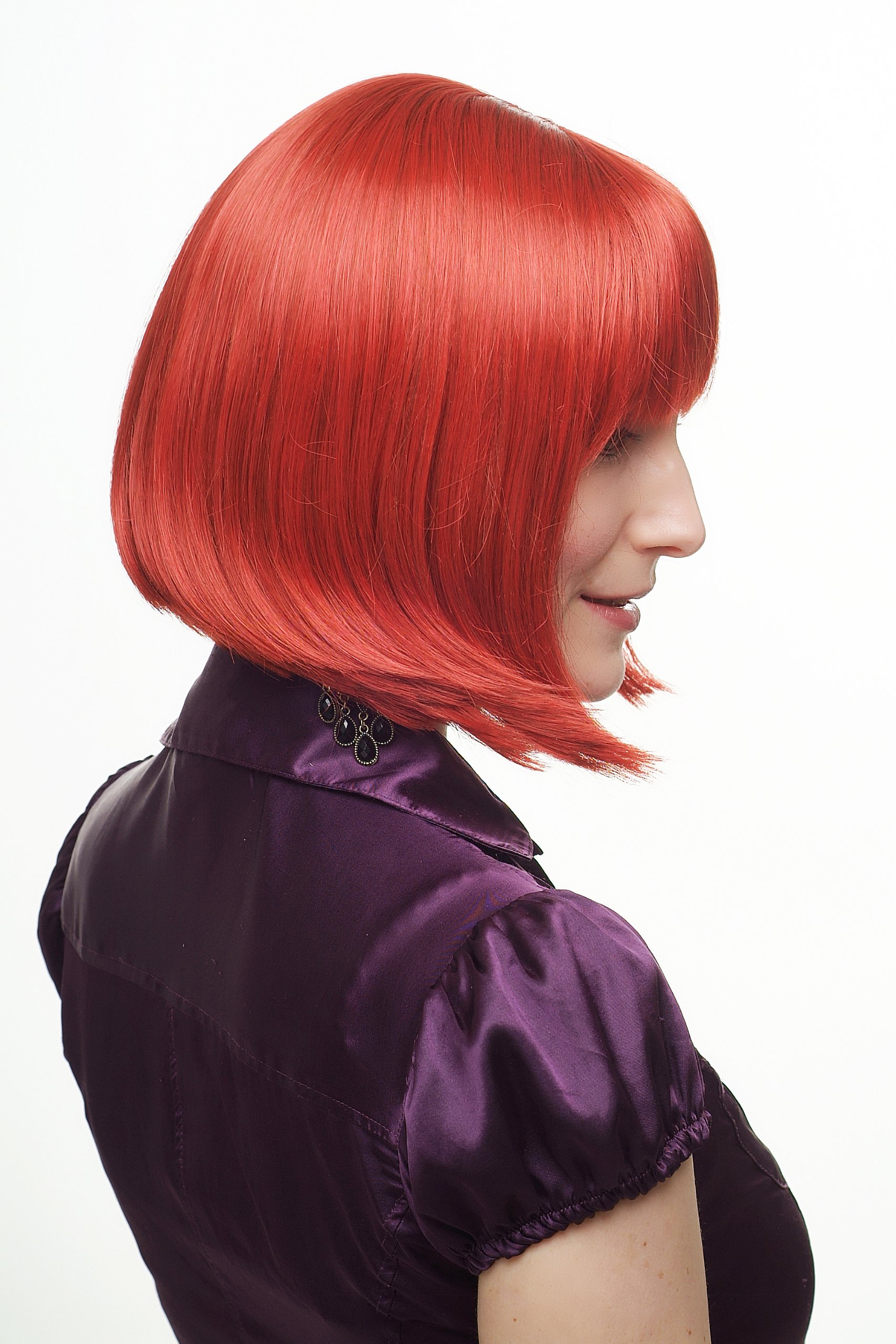 wig-me-up-2212-137-damen-per-cke-bob-rot-mit-langem-pony-25-cm image 2