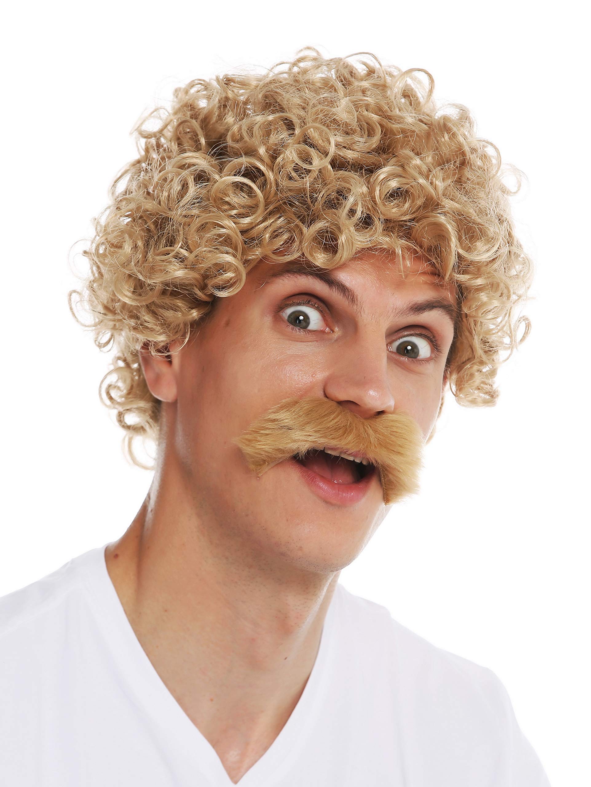 wig-me-up-2191-za82a-herrenper-cke-lockig-blond-schnauzbart-70er-25-cm image 6
