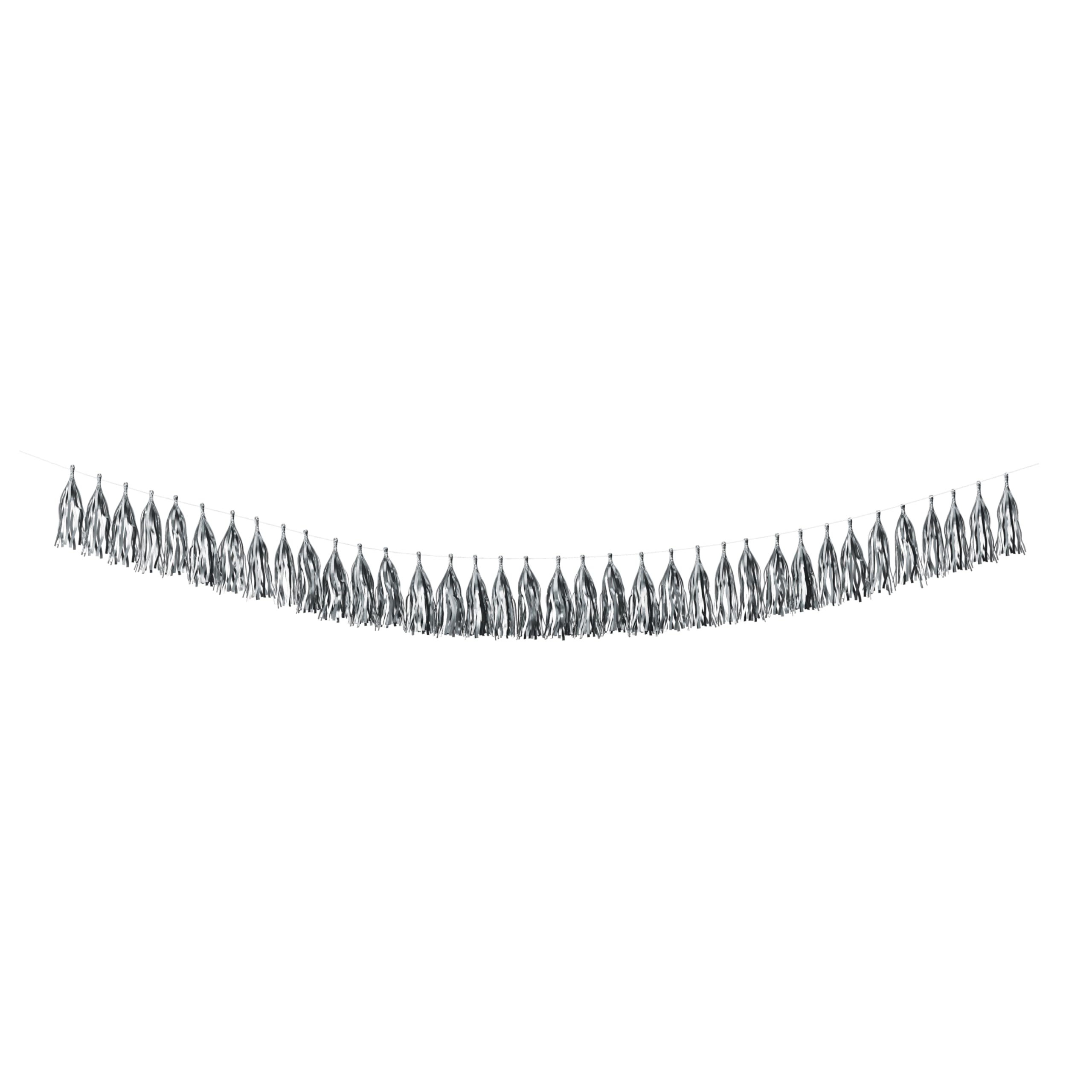 p-tit-clown-re22585-quasten-girlande-silber-metallic-3-m-diy image 1