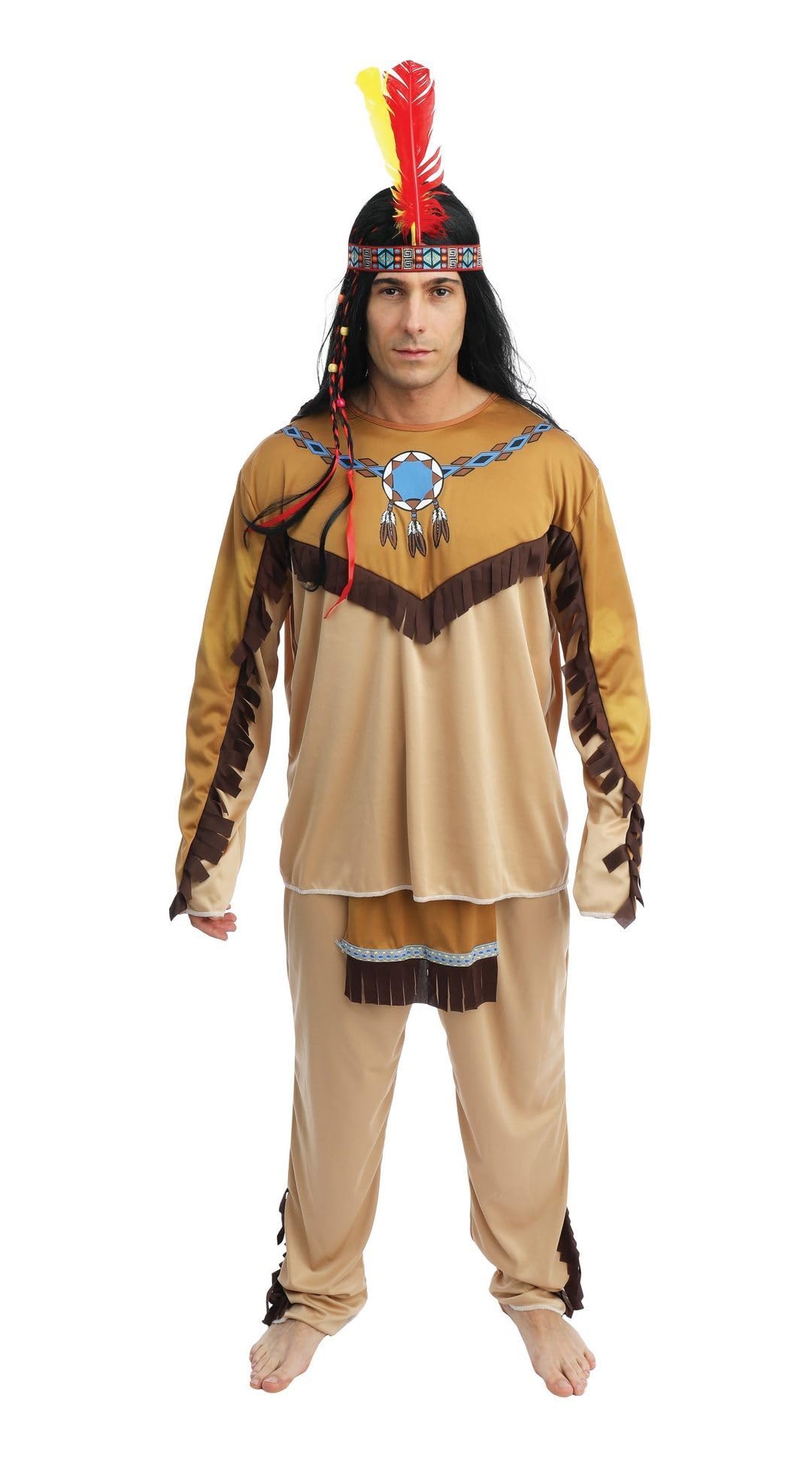 ptit-clown-costume-indien-erwachsene-indianer-kost-m-set image 4