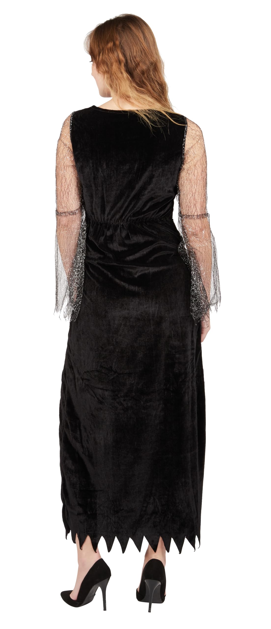 p-tit-clown-hexe-der-finsternis-kost-m-damen-schwarz-mit-hut image 3