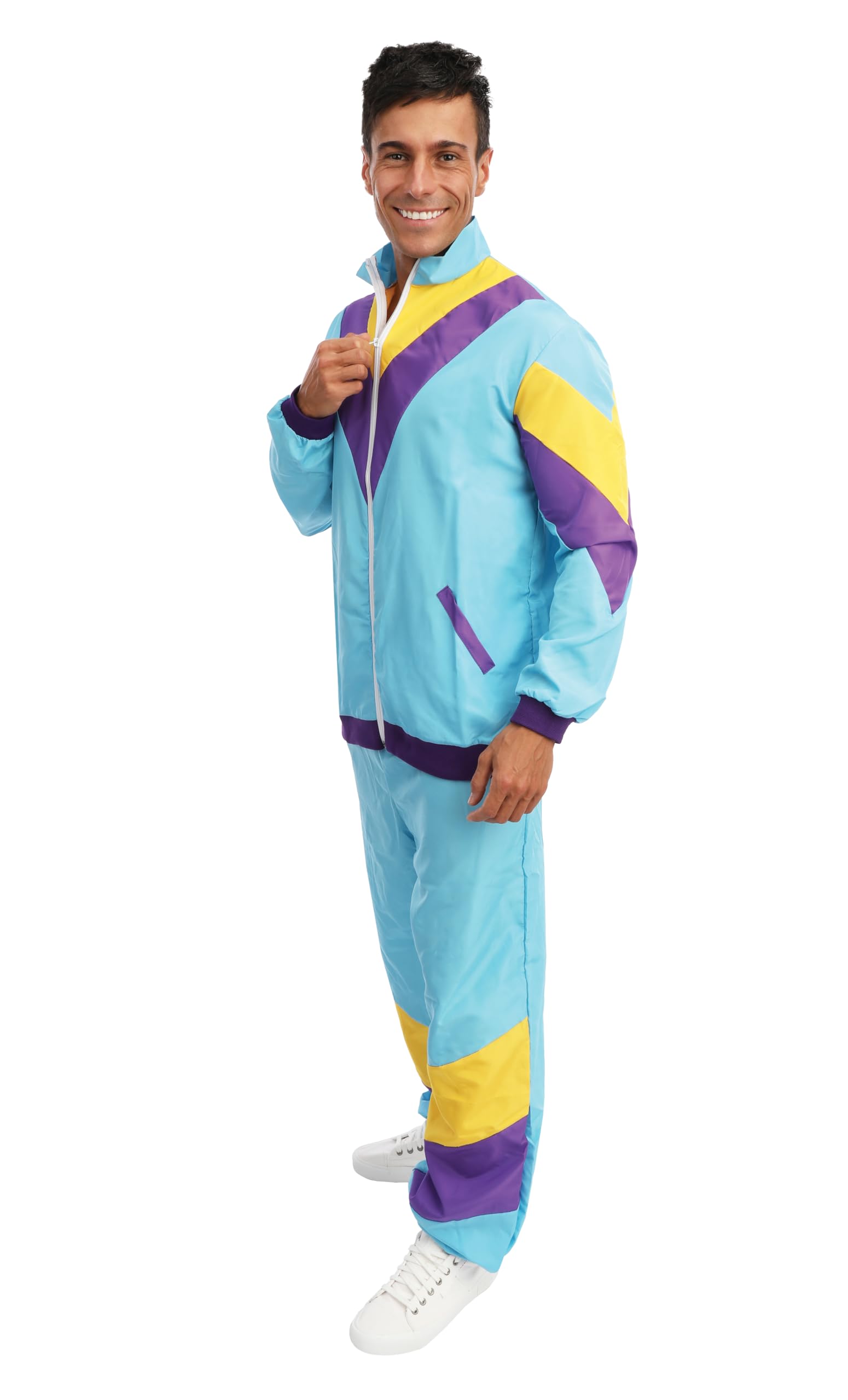 ptit-clown-80er-trainingsanzug-kost-m-herren-l-xl-multicolor image 2
