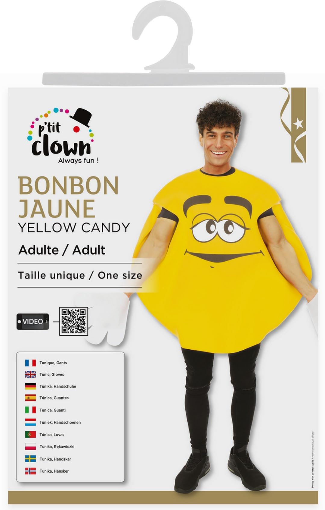p-tit-clown-76702-bonbon-kost-m-erwachsene-einheitsgr-e-tunika image 6