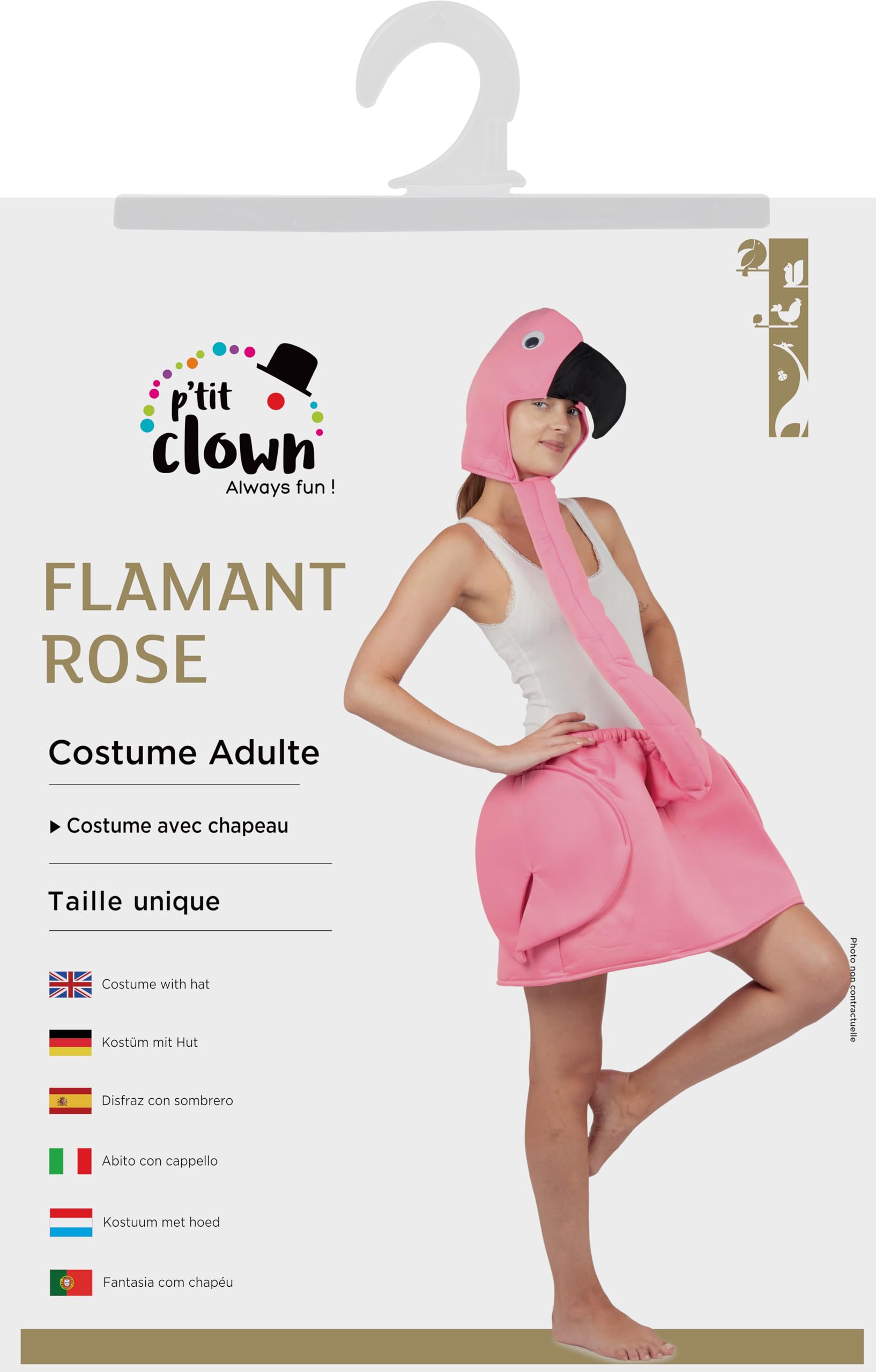 p-tit-clown-flamingo-kost-m-erwachsene-rosa-einheitsgr-e image 5