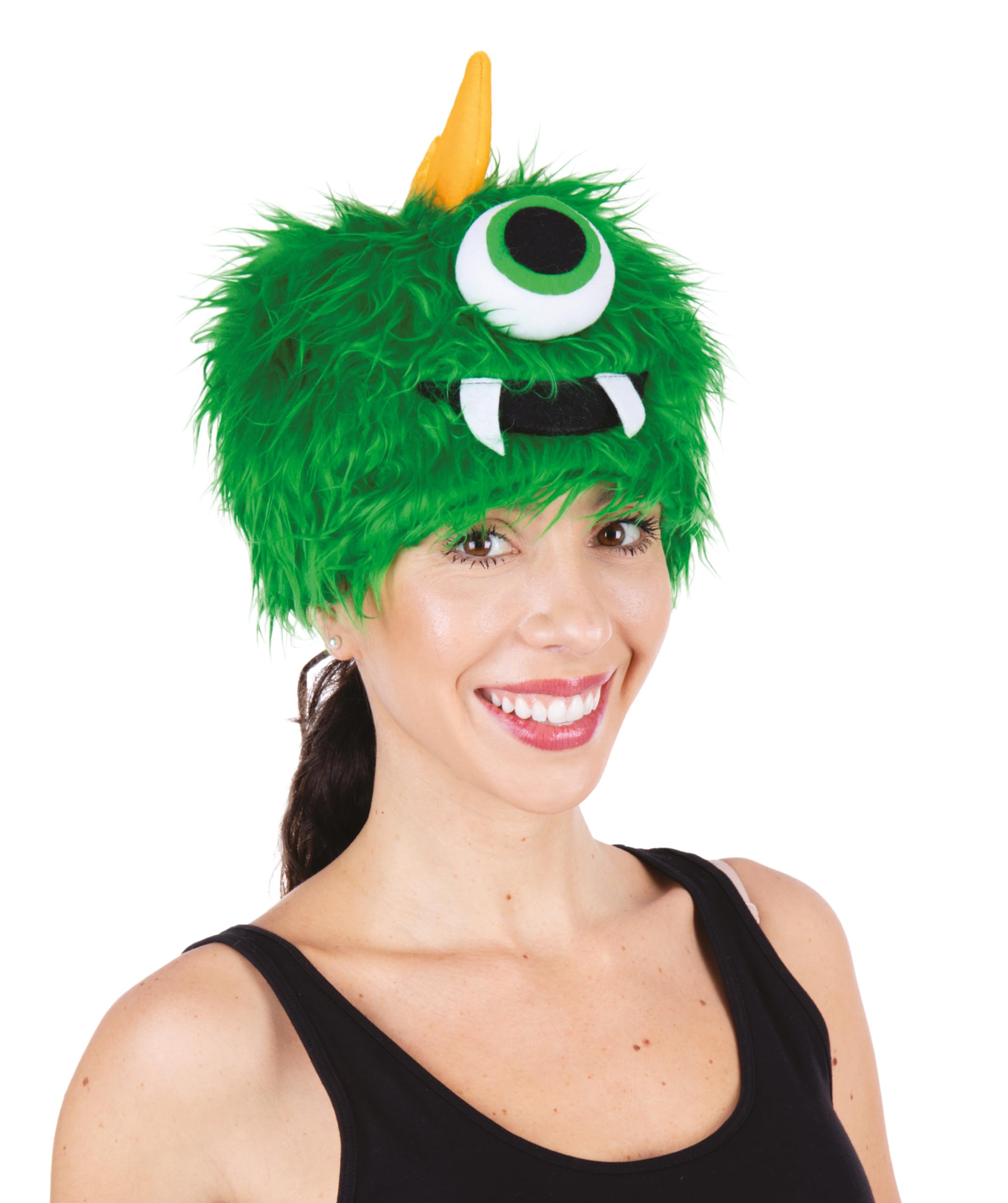 p-tit-clown-monsterhut-samt-hellgr-n-erwachsene image 1
