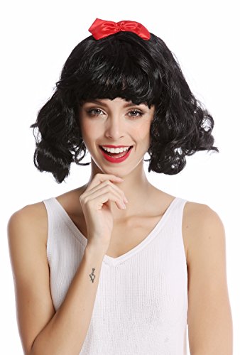 wig-me-up-90866-za103-damenper-cke-halblang-schwarz-wellig-mit-pony-und-roter-sc image 5