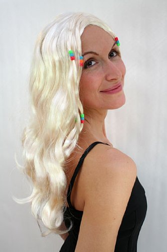 wig-me-up-lm-158-p88-woodstock-hippie-per-cke-blond-lang-mit-perlen image 5