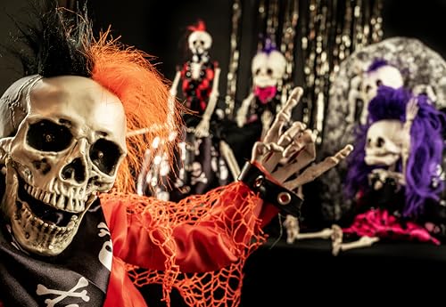 p-tit-clown-dj-skelett-punk-zum-hinstellen-animiert-mit-sound-und-licht image 6