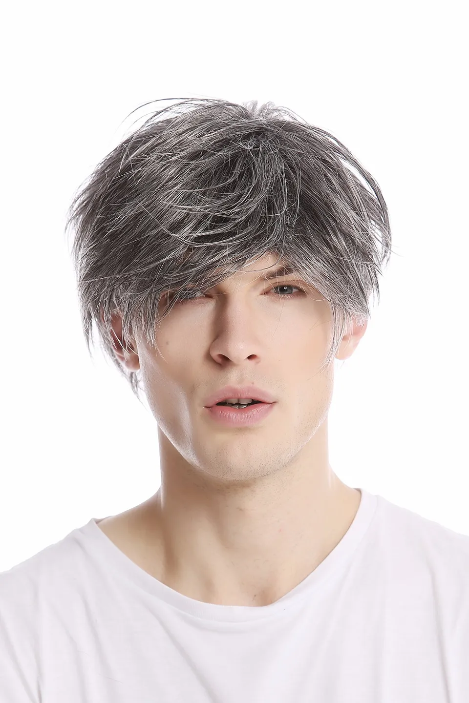 wig-me-up-gfw387-44-herrenper-cke-kurz-wild-grau-dunkelgrau-schwarz-meliert image 1