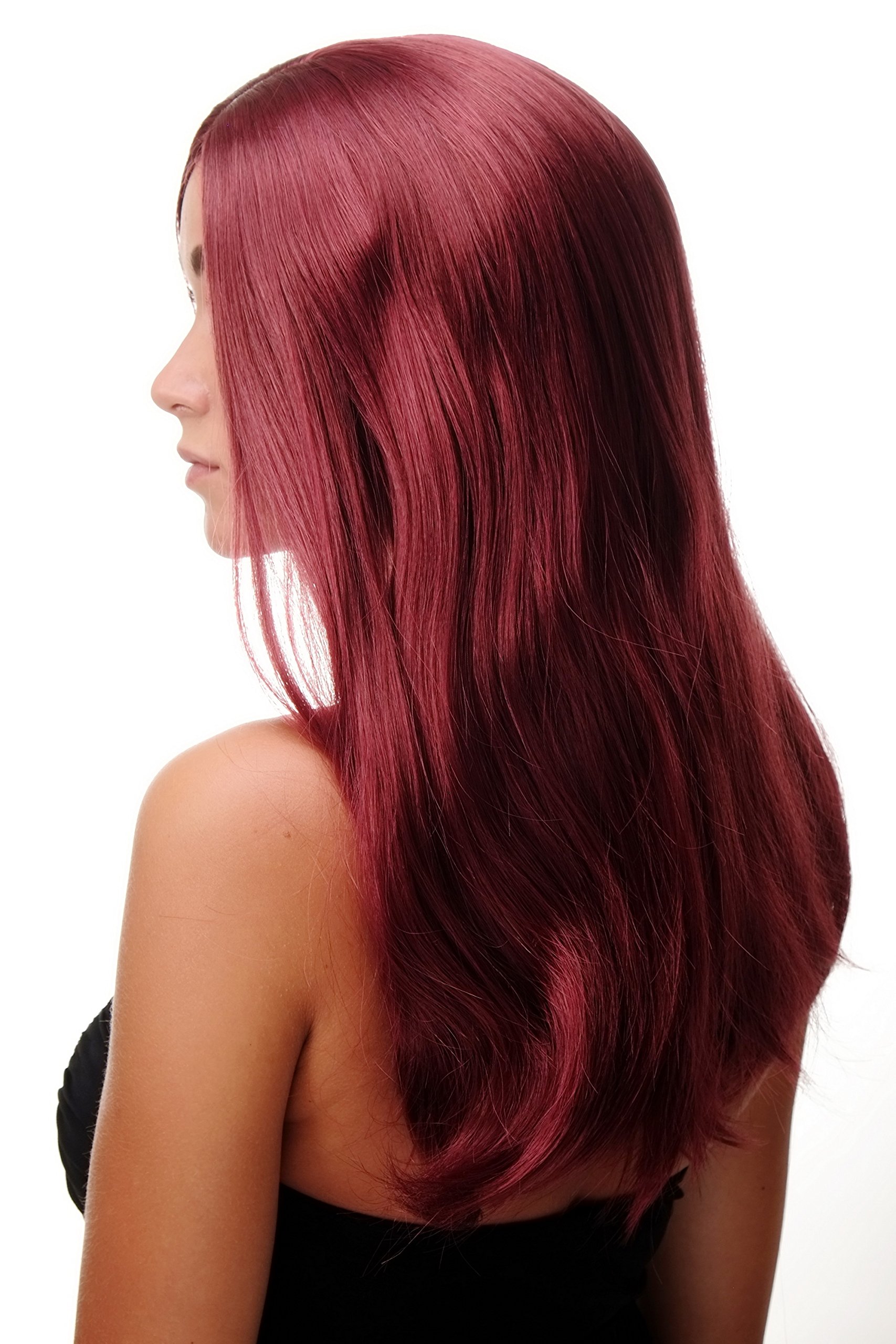 wig-me-up-sa-151-39-damenper-cke-granatrot-lang-glatt-mittelscheitel-60-cm image 3