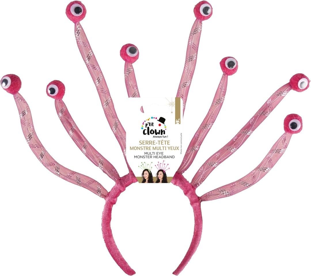 ptit-clown-22946-haarreif-monster-mit-augen-zuf-llige-farbe-fun-accessoire image 5