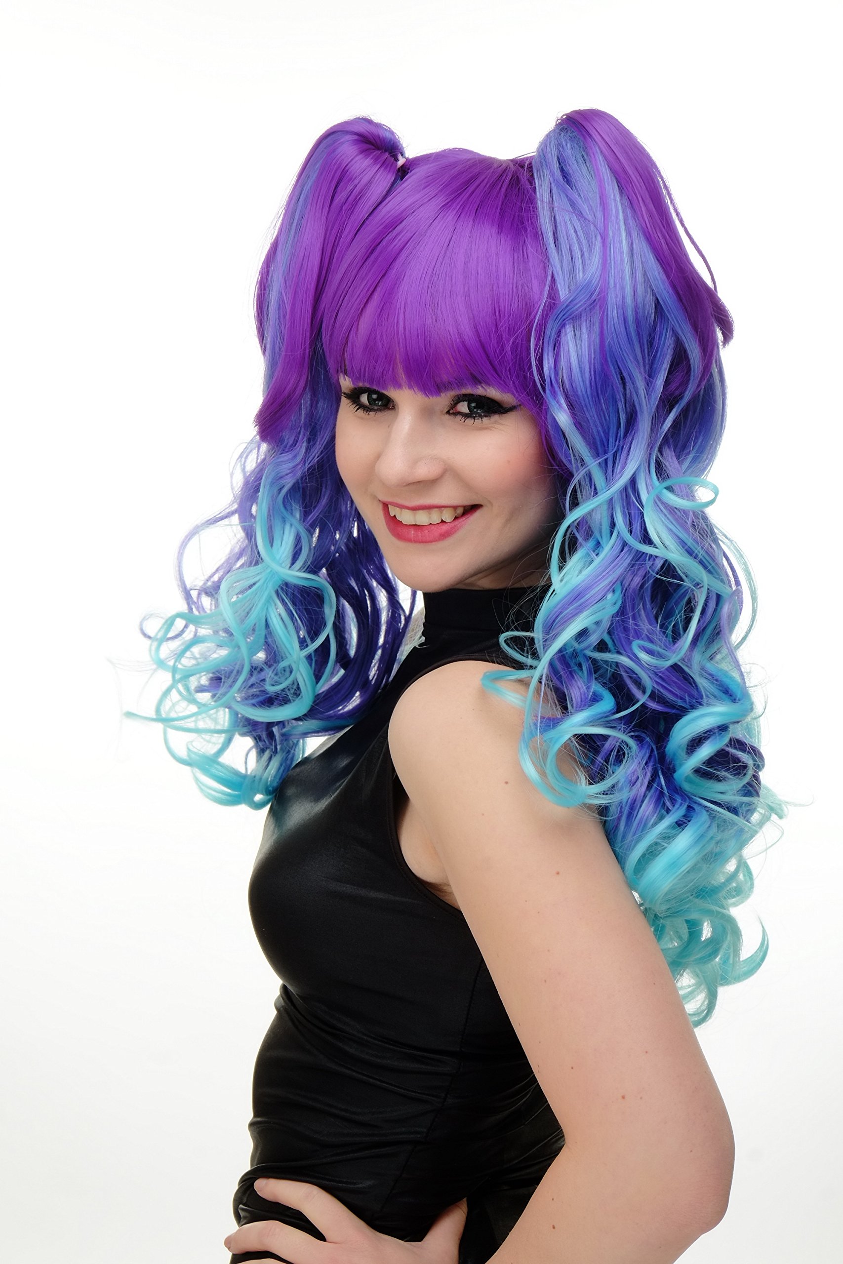 wig-me-up-yzf-7096-a-cosplay-per-cke-lang-lockig-ombre-blau-mit-z-pfen image 5