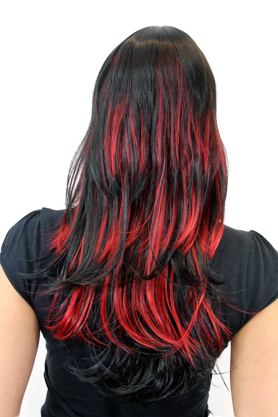 wig-me-up-damenper-cke-gfw824-131y-schwarz-rote-str-hnen-mit-pony image 1