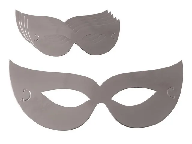 p-tit-clown-re33180-augenmasken-set-6-st-ck-metallic-silber-libelle image 1