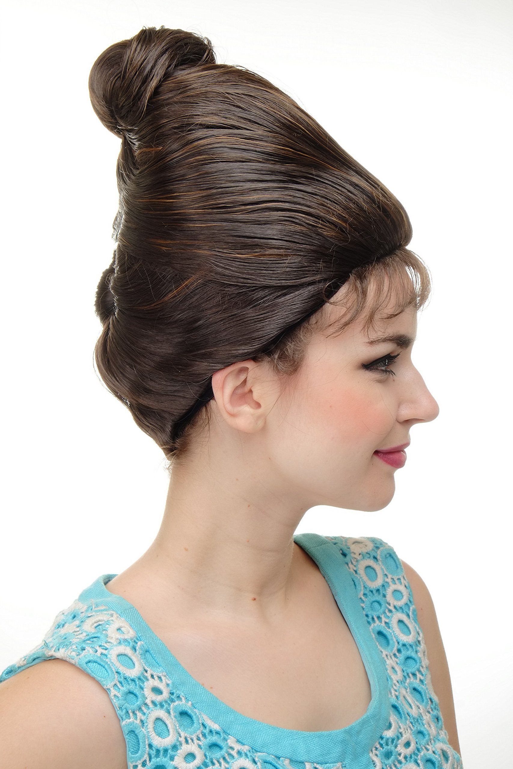 wig-me-up-gfw2189-beehive-dutt-per-cke-braun-mit-blonden-highlights-retro image 3