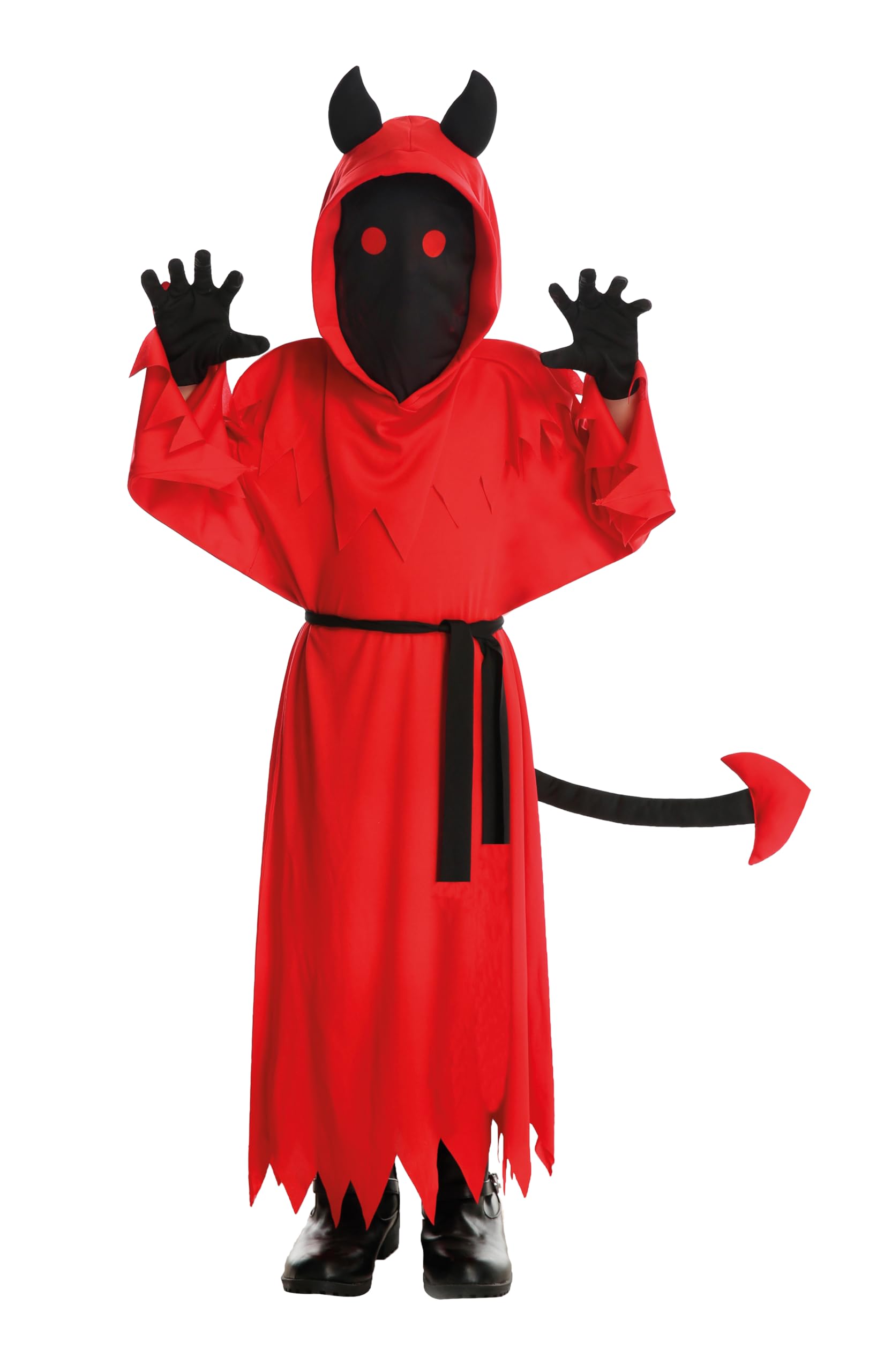 p-tit-clown-teufelskost-m-maskiert-rot-kinder-verkleidung image 1