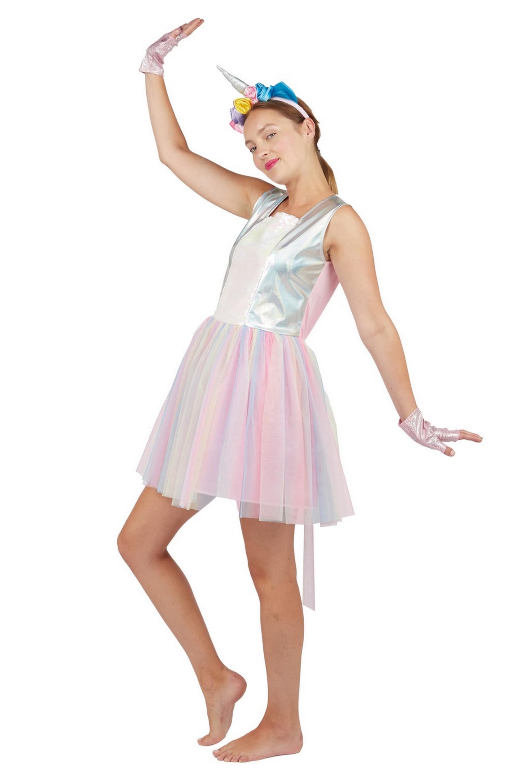 ptit-clown-damenkost-m-einhorn-kleid-mit-kopfb-gel image 2