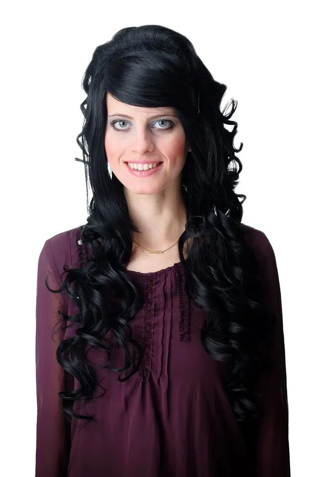 wig-me-up-f2558-1-damenper-cke-sehr-lang-schwarz-mit-locken image 1