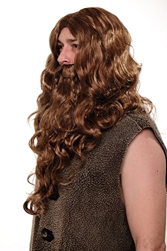 wig-me-up-wig007-p8-wikinger-per-cke-mit-vollbart-braun-hellbraun image 7