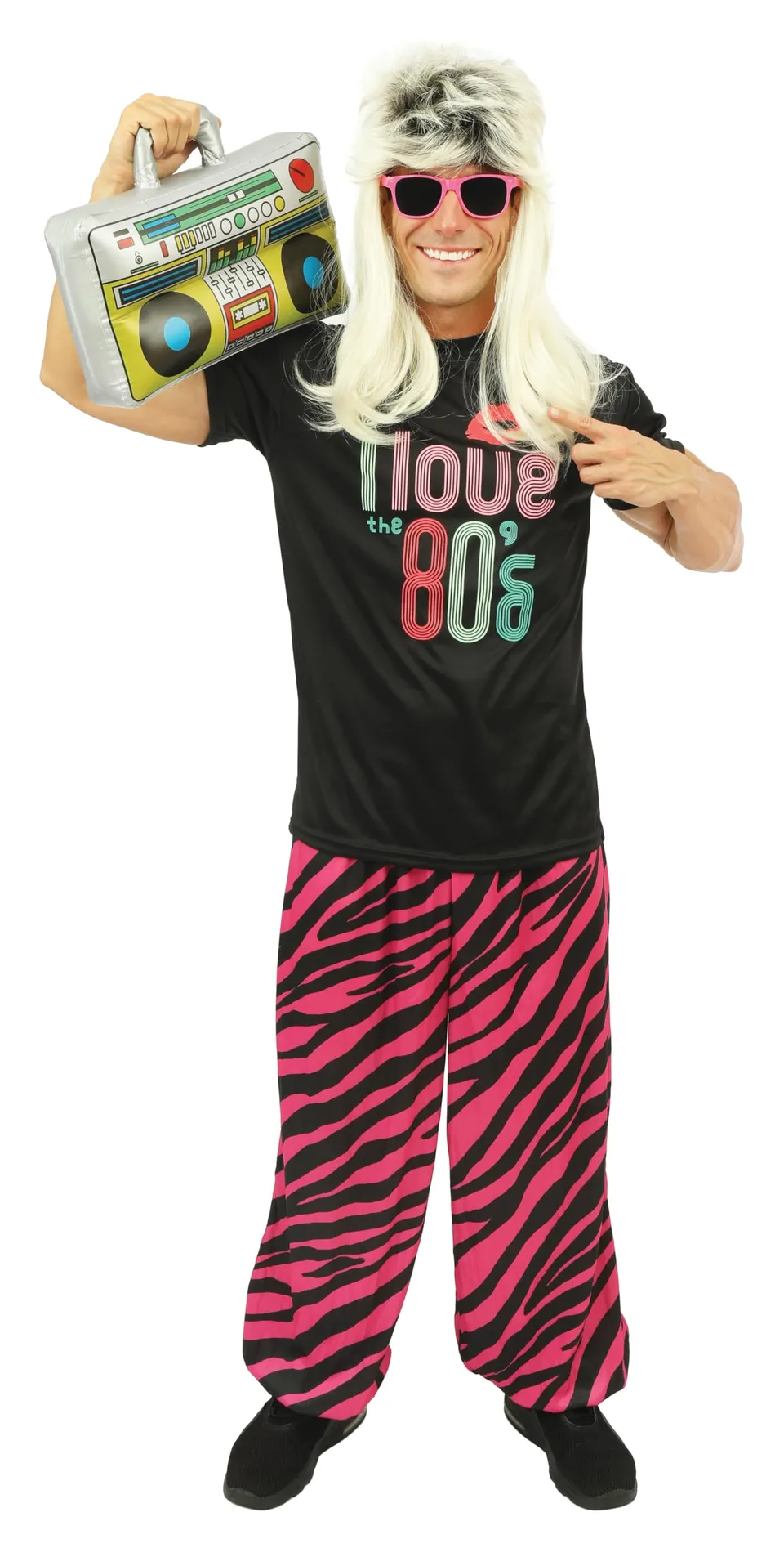 ptit-clown-80er-jahre-retro-kost-m-herren-t-shirt-und-hose image 1