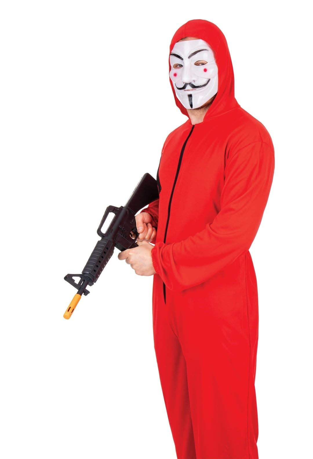 ptit-clown-r-uber-kost-m-overall-rot-mit-kapuze-erwachsene-s-m image 4