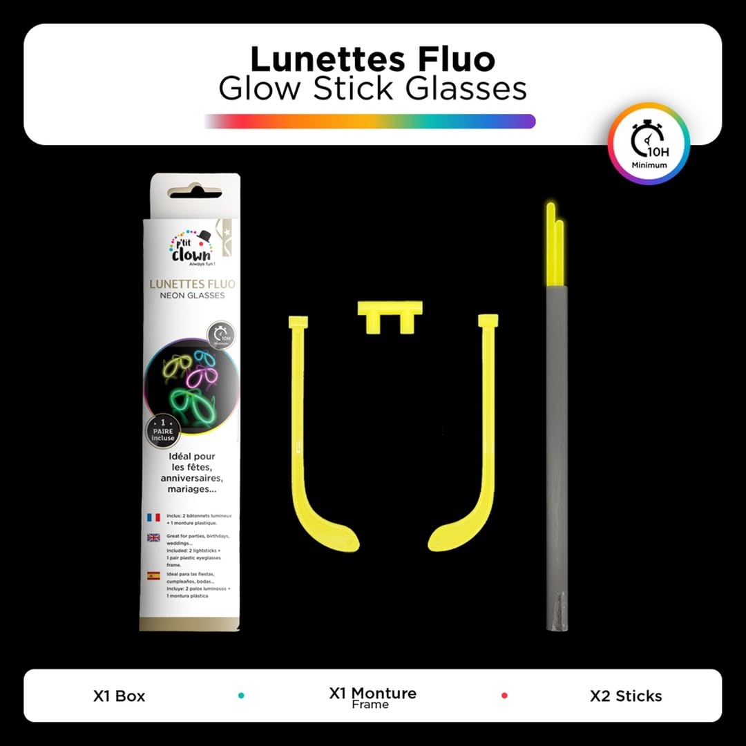 ptitclown-leuchtbrille-led-partybrille-sortiert image 2