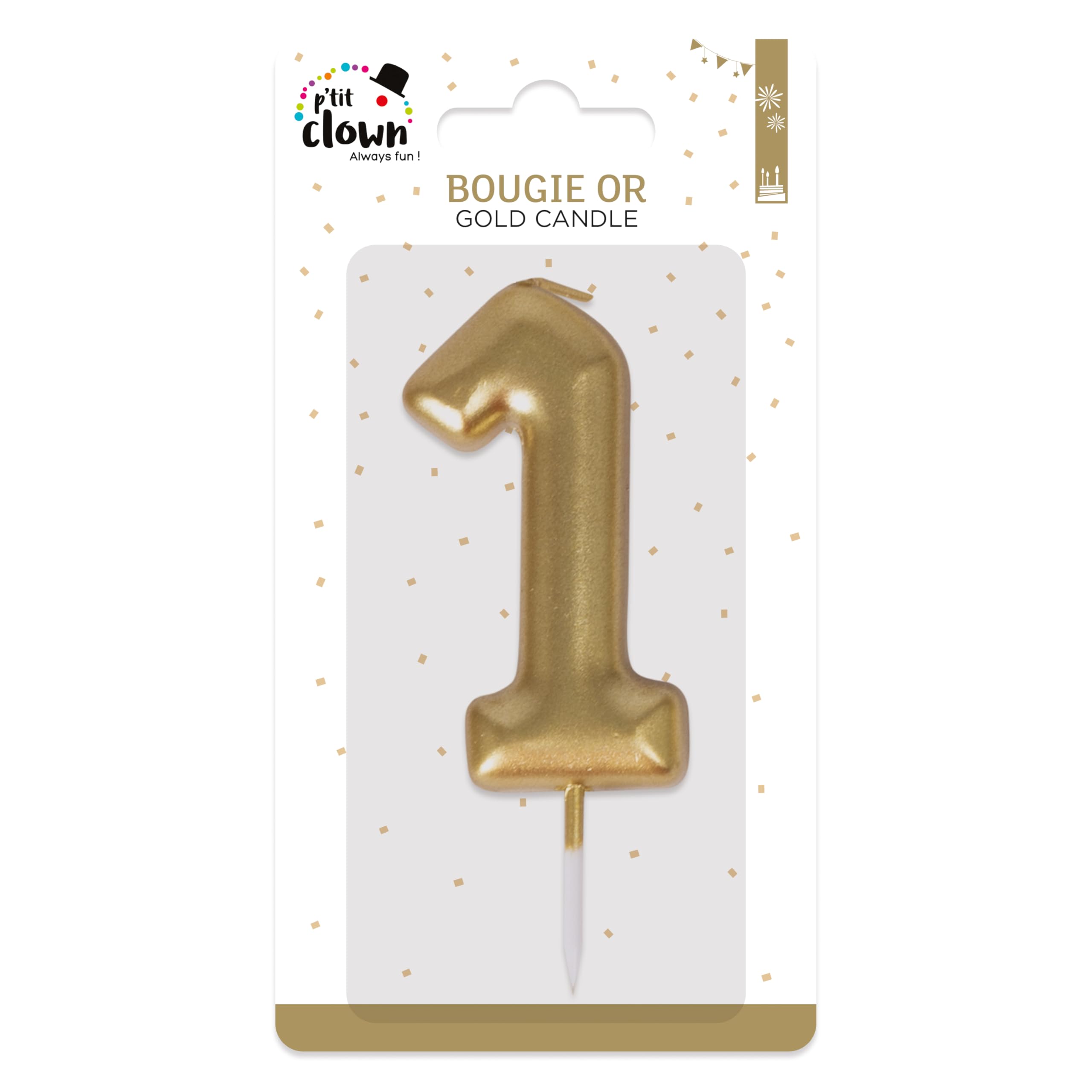 ptit-clown-23931-goldkerze-zahlenkerze-zahl-1-geburtstag image 3