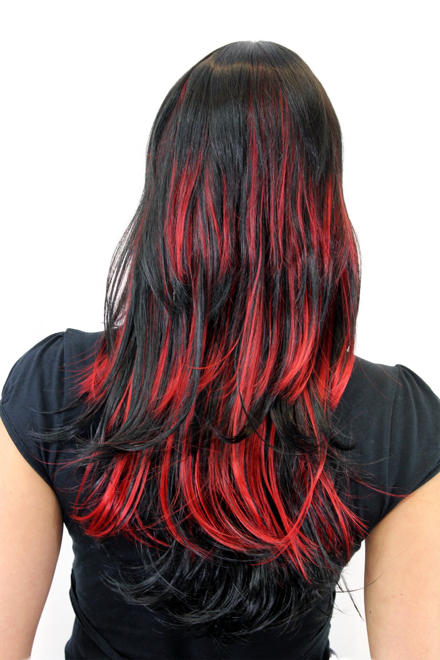 wig-me-up-damenper-cke-gfw824-131y-schwarz-rote-str-hnen-mit-pony image 1