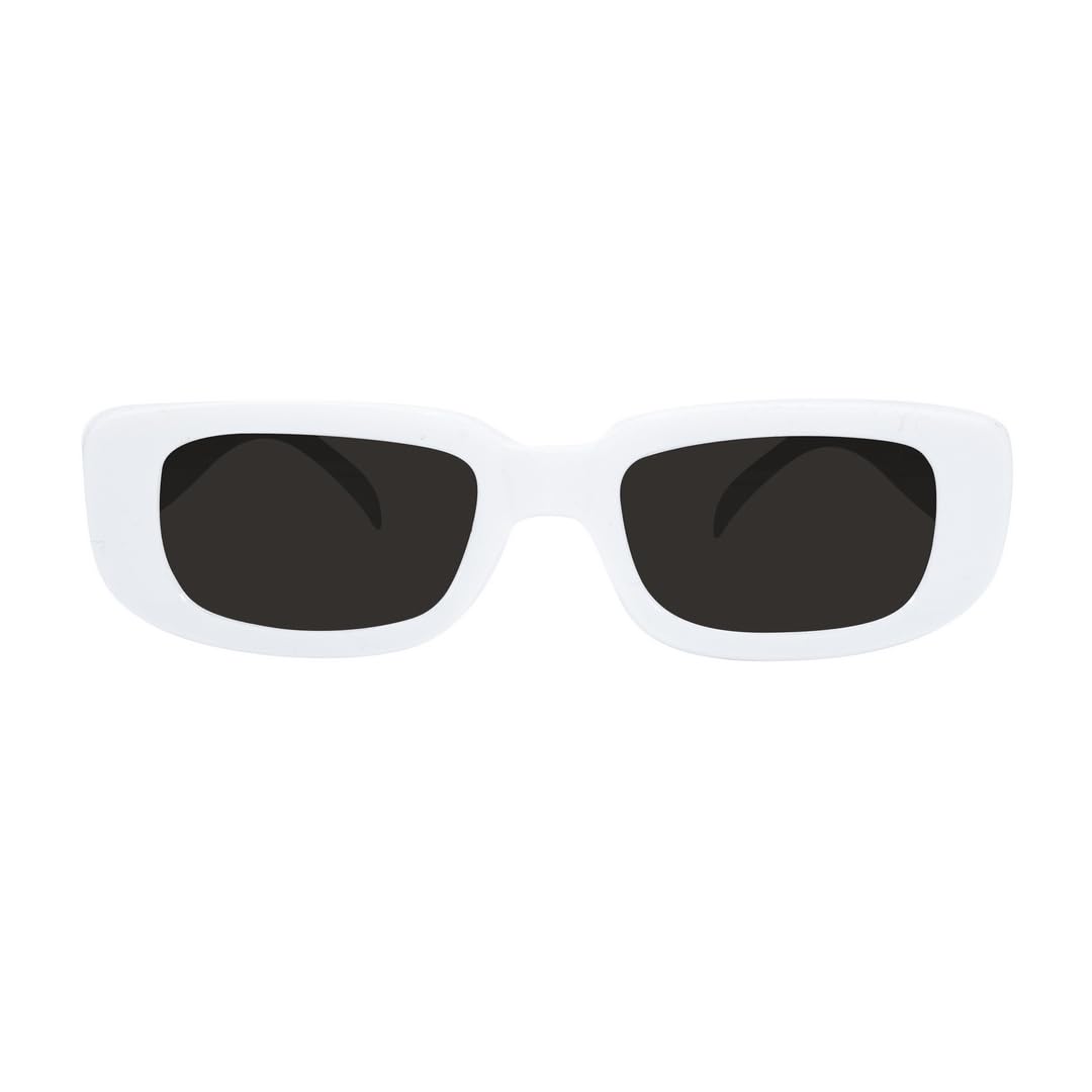ptit-clown-michel-p-kost-mbrille-rechteckig-wei-retro-70er image 1
