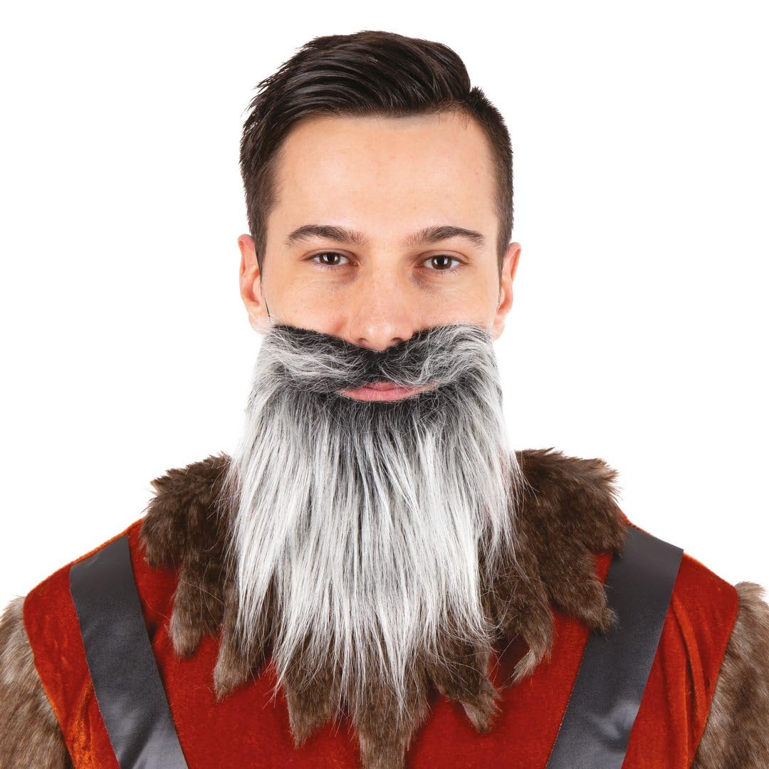 ptit-clown-rauschebart-grau-kost-mbart-f-r-karneval image 1