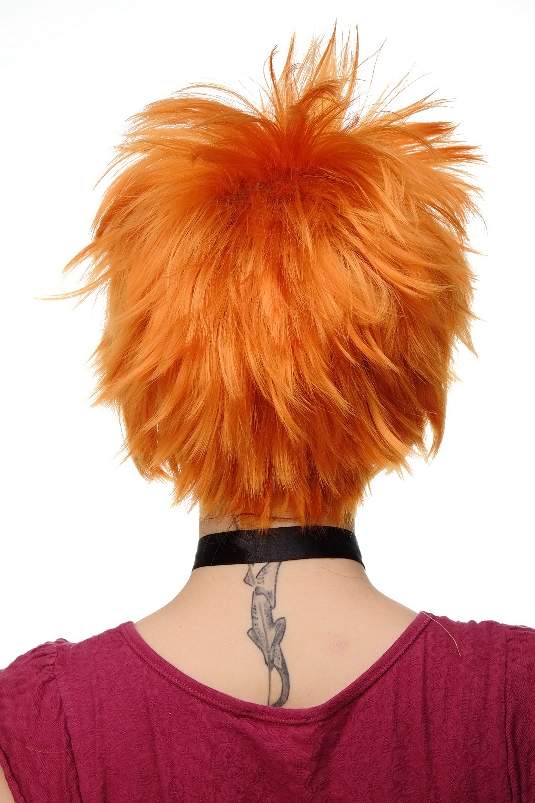 wig-me-up-cosplay-per-cke-h9708-1004-orange-wild-struppig-kurz-ca-30-cm image 4