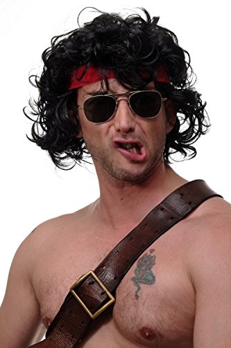 wig-me-up-3089-1-herren-per-cke-80er-locken-schwarz-mit-stirnband-25-cm image 5