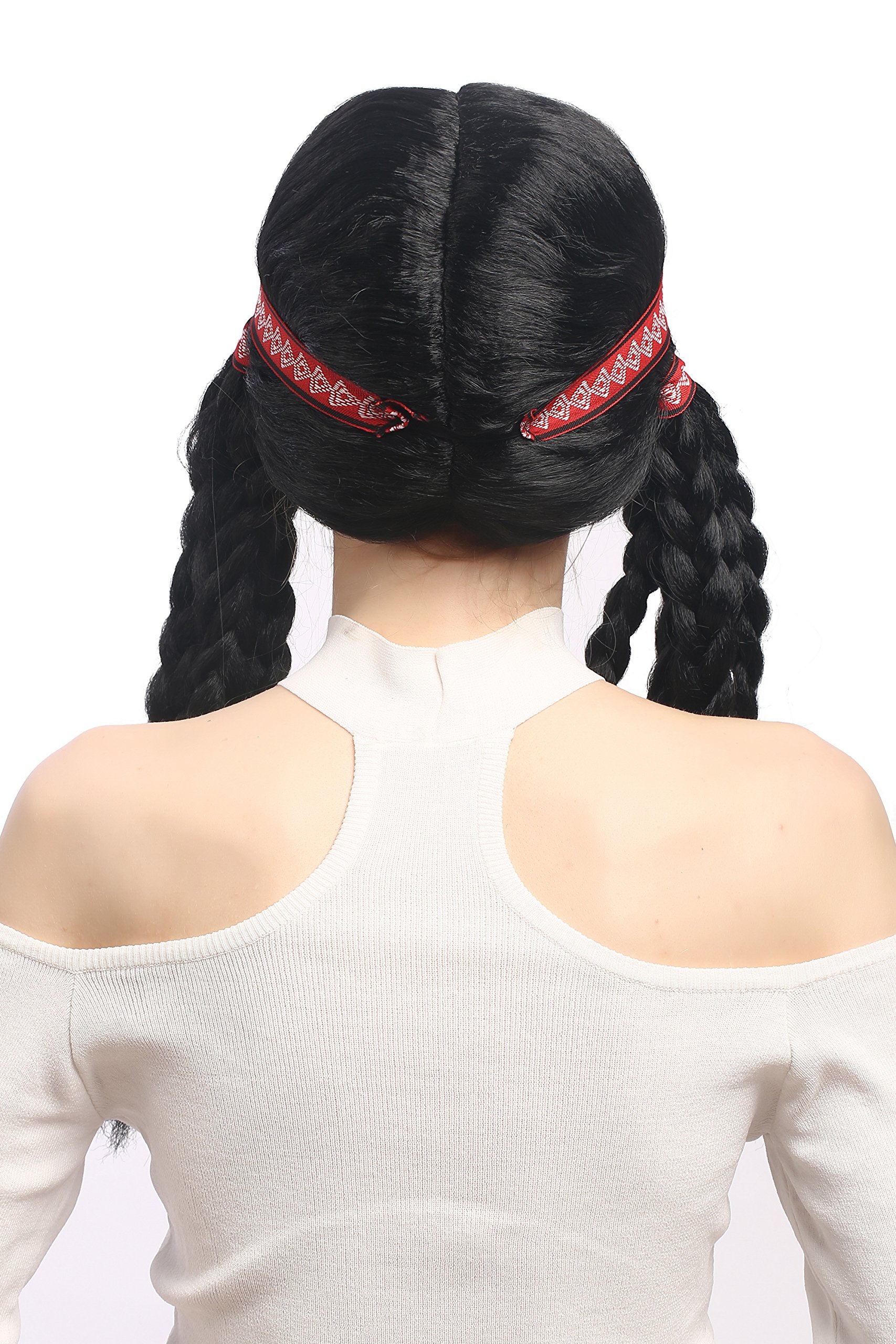 wig-me-up-w-12841-p103-party-per-cke-damen-indianerin-hippie-10-z-pfe-schwarz-50 image 2