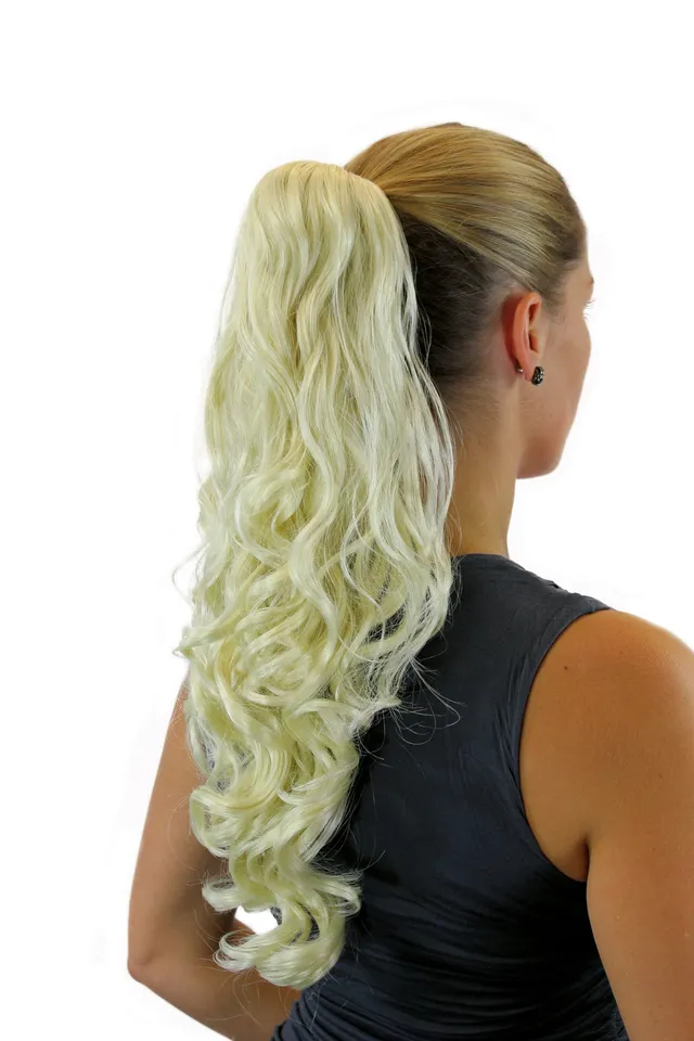 wig-me-up-jl-4019-haarteil-zopf-lockig-lang-50-cm-blond-613-mit-butterfly-klamme image 1