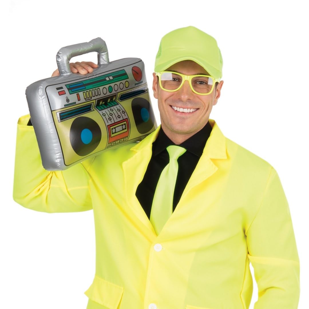 p-tit-clown-22681-aufblasbarer-kassettenspieler-boombox-grau image 4