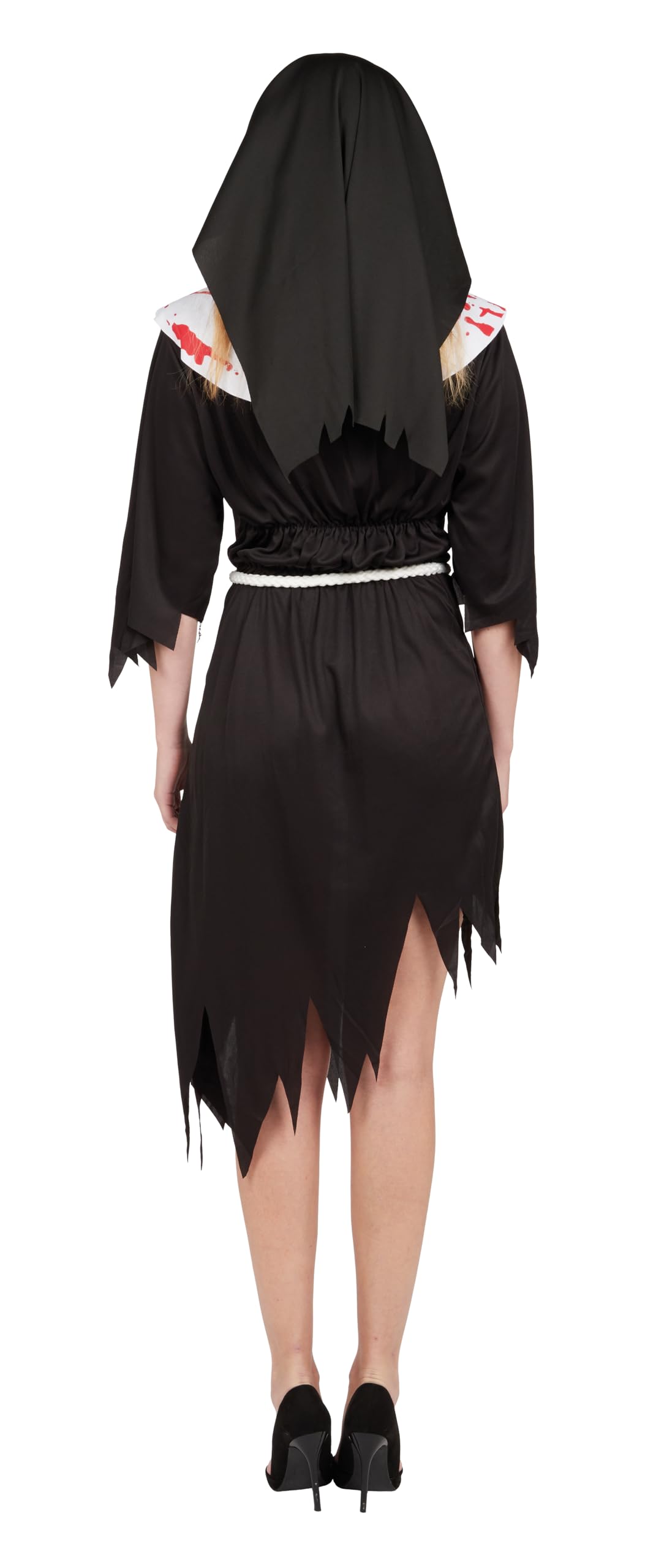 ptit-clown-blutiges-nonne-kost-m-erwachsene-kleid-kopfbedeckung-g-rtel image 3