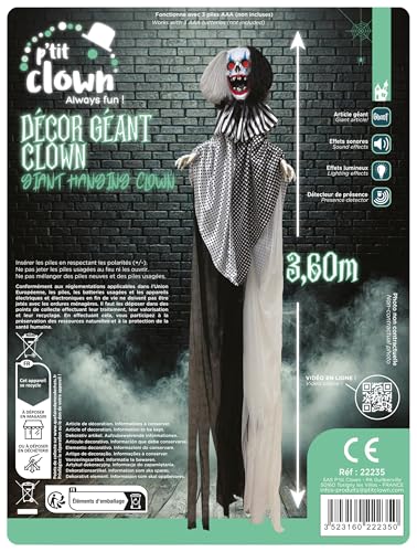 p-tit-clown-deko-riesiger-clown-3-60-m-mit-sound-und-licht image 5
