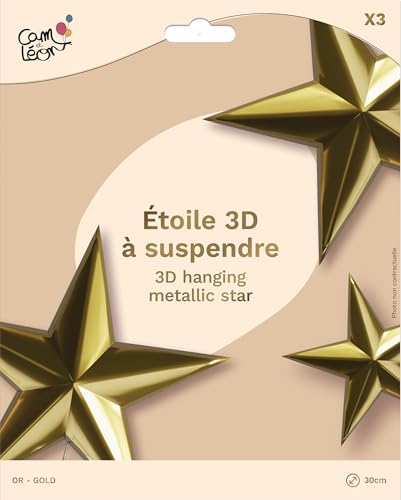 p-tit-clown-3d-sterne-deko-30-cm-gold-3-st-ck image 7