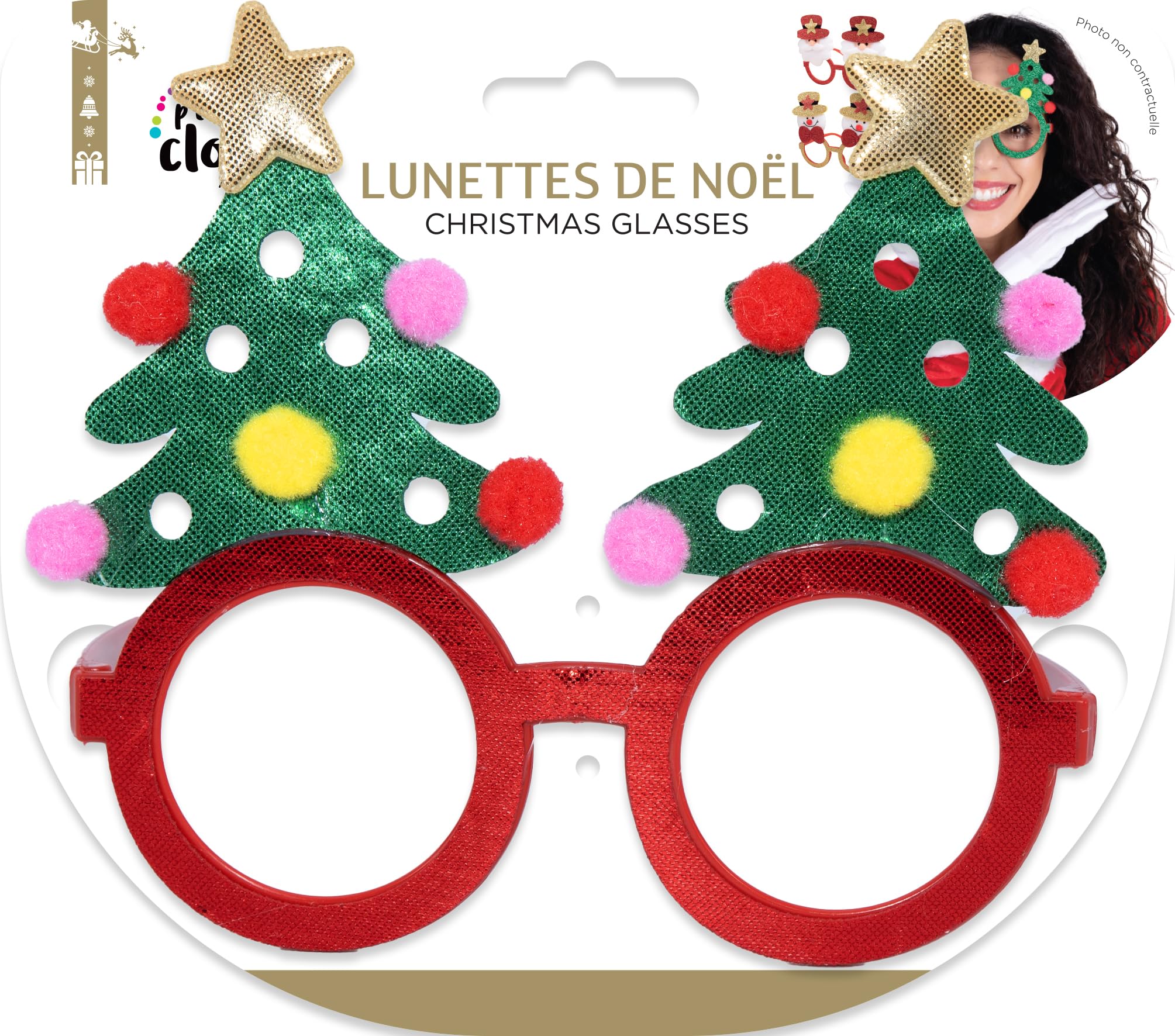 ptit-clown-weihnachtsbrille-zufallsmodell-partybrille image 5
