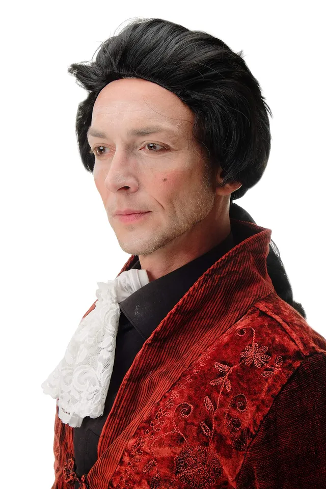 wig-me-up-4287-p103-herrenper-cke-barock-schwarz-mit-zopf image 1