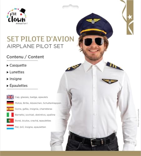ptit-clown-66643-flugzeugpiloten-set-marineblau-schwarz image 6