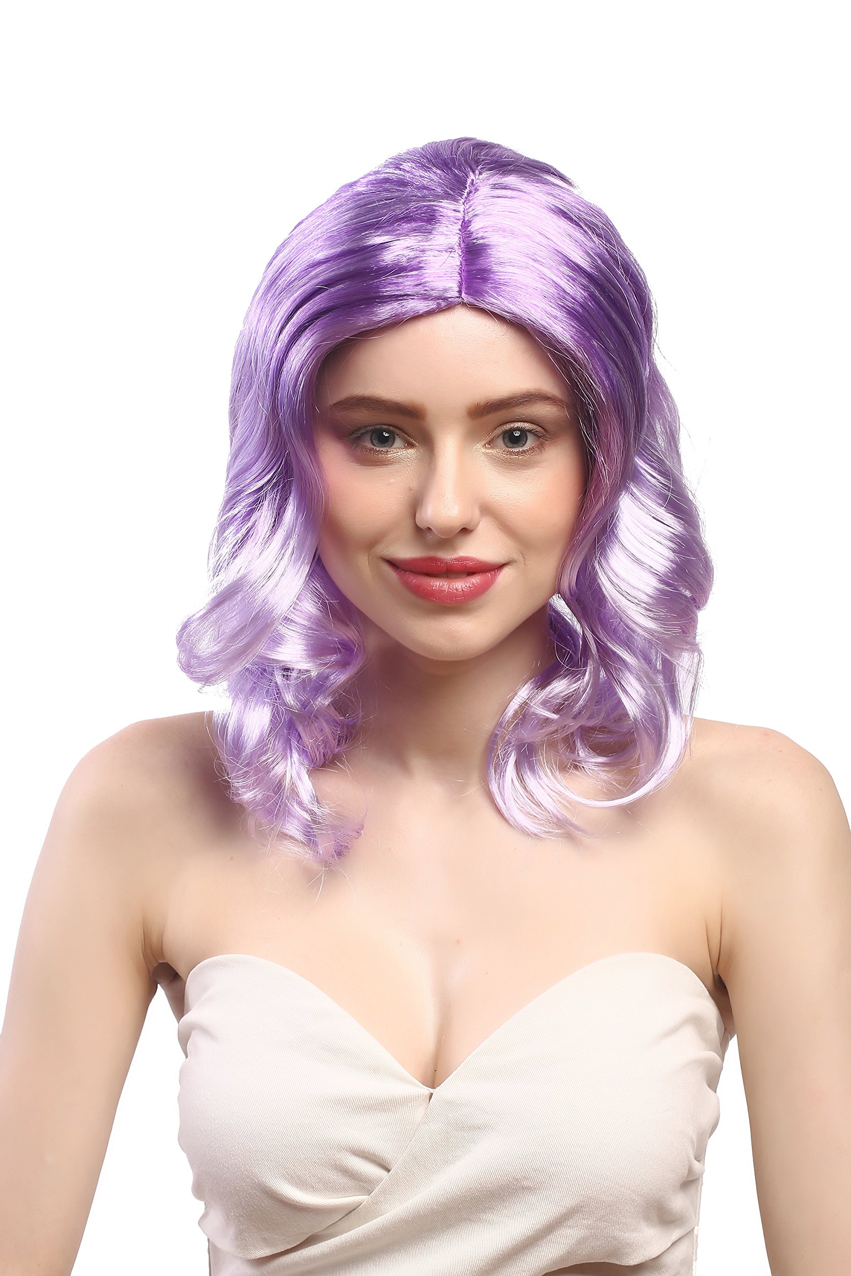 wig-me-up-91143-za08a-za08b-per-cke-damen-diva-lila-mix-wellig-40-cm image 2